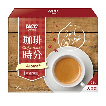 UCC 珈琲時分 拿鐵風味3合1咖啡25g*12包/盒 X2