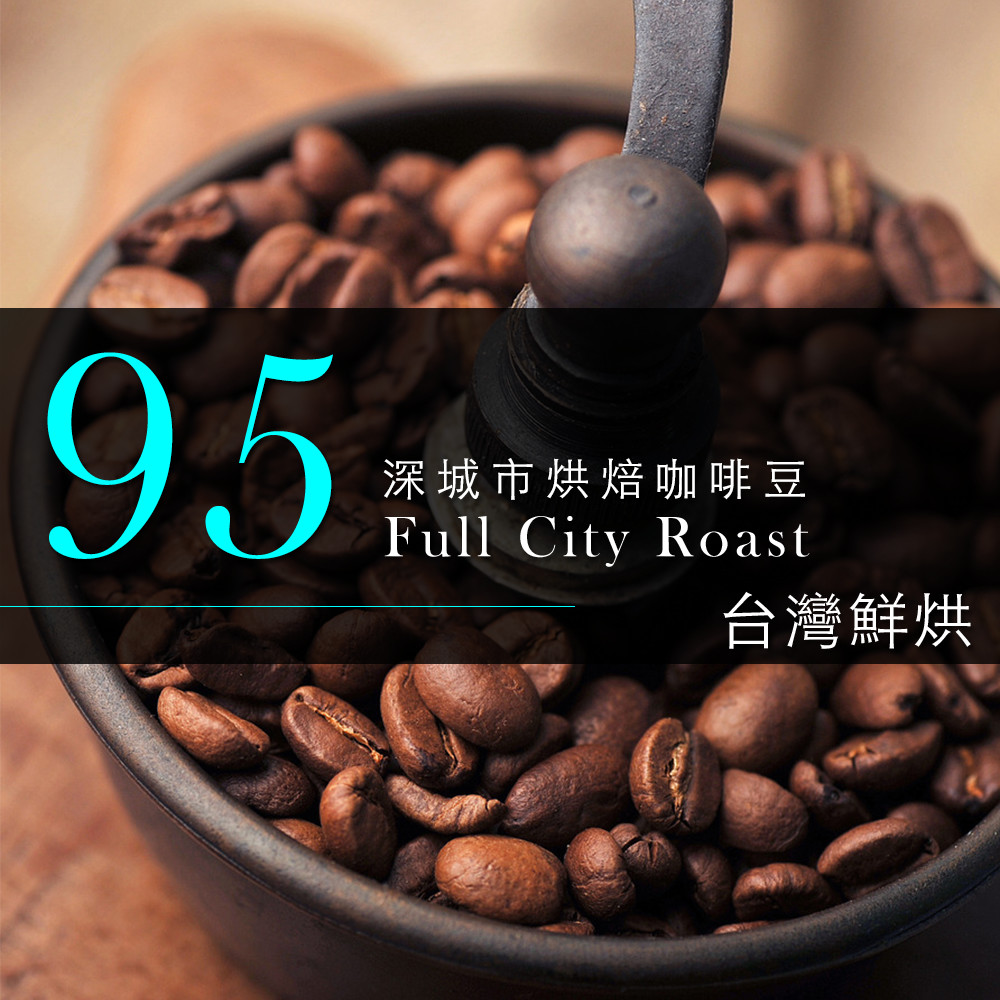 【咖啡工廠】95深城市烘培咖啡豆_台灣鮮烘(450g)