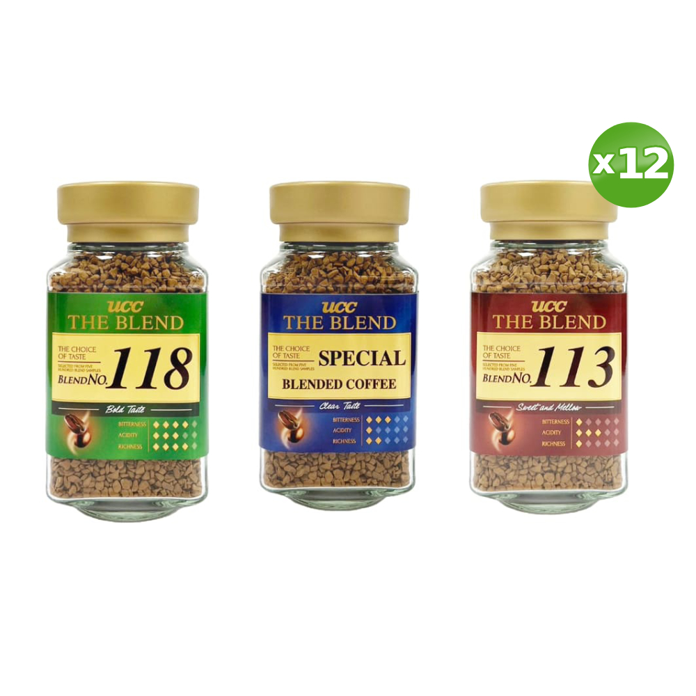 UCC 118/精選/113即溶咖啡90g(風味任選)x12罐