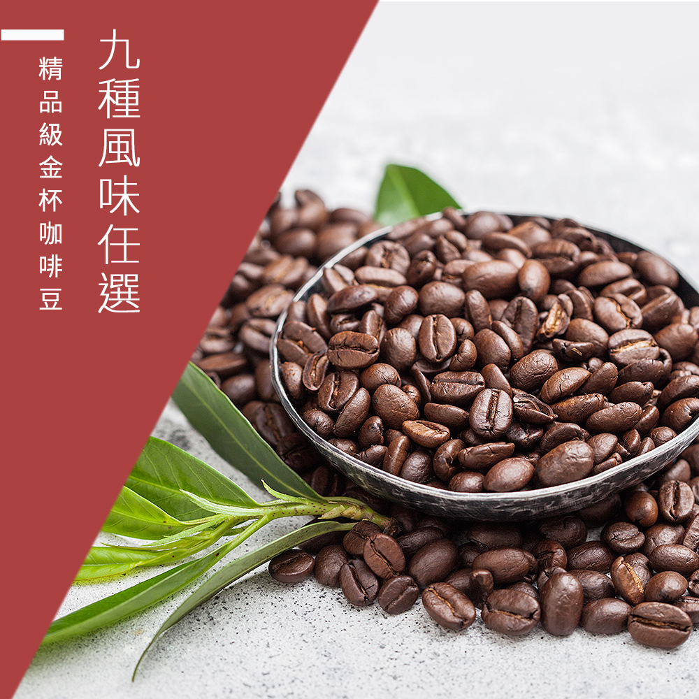 【精品級金杯咖啡豆】9種風味任選-綜合咖啡豆450g/包