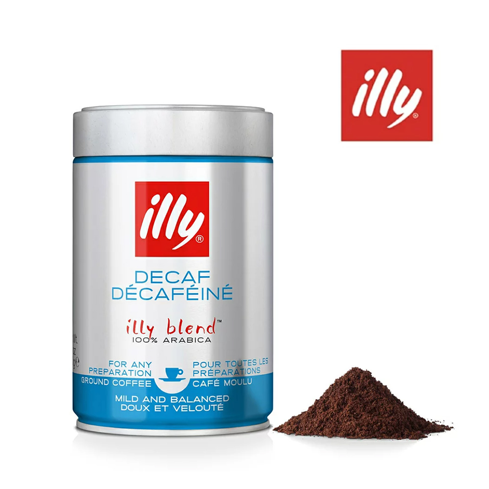 illy咖啡豆-低咖啡因咖啡粉250g/罐