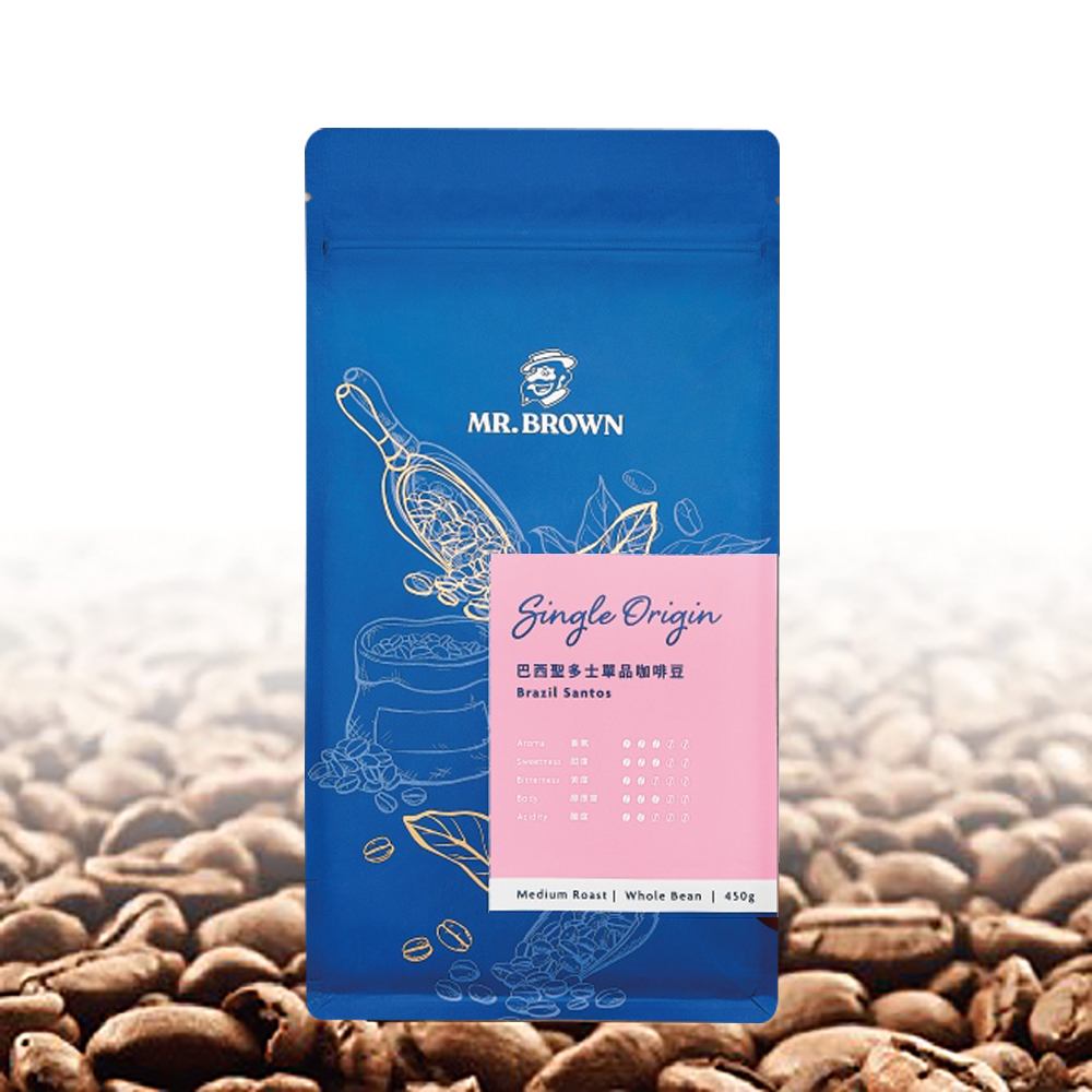【伯朗嚴選】巴西聖多士單品咖啡豆440g