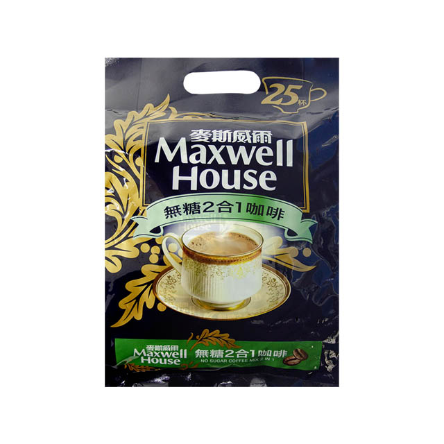 Maxwell麥斯威爾 無糖2合1咖啡(11gX25包)x6袋