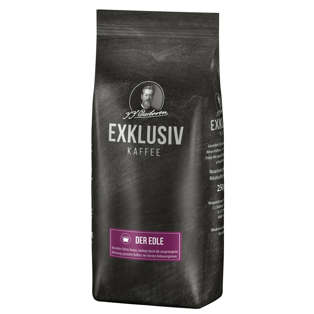 德國 Exklusiv 咖啡豆 EDLE (中深烘焙) 250gx2包