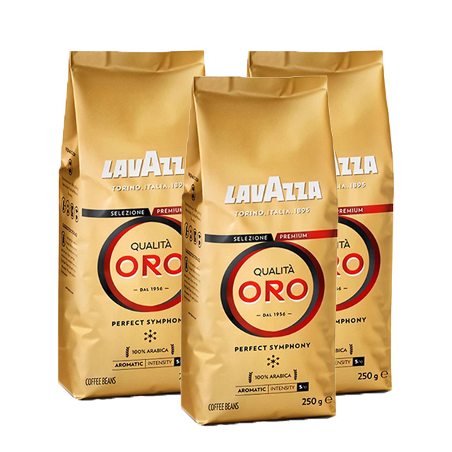 LAVAZZA Qualita-ORO金牌咖啡豆250gx4包