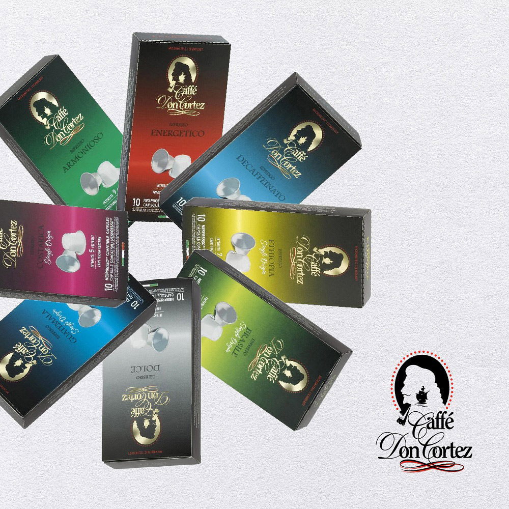【Caffe Don Cortez】研磨咖啡膠囊 10顆/ 盒 52g (10 x 5.2g)｜適用Nespresso膠囊咖啡機