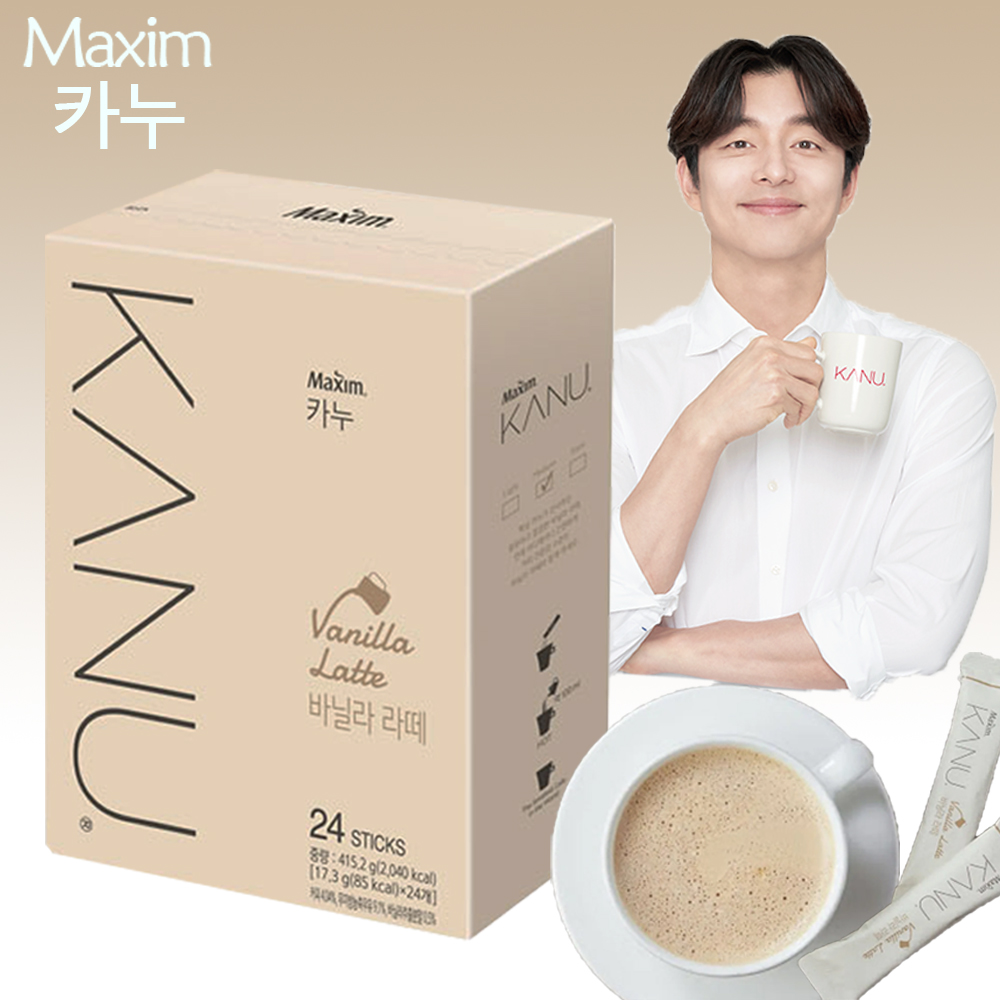 【Maxim】KANU 香草拿鐵 咖啡(17.3g/24入)