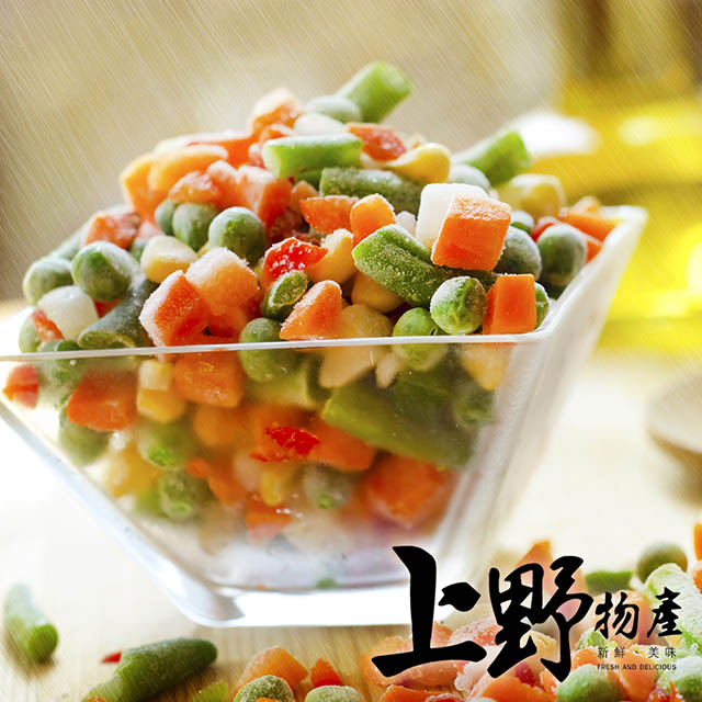 【上野物產】冷凍蔬菜 四色豆 (1000g土10%/包) x5包