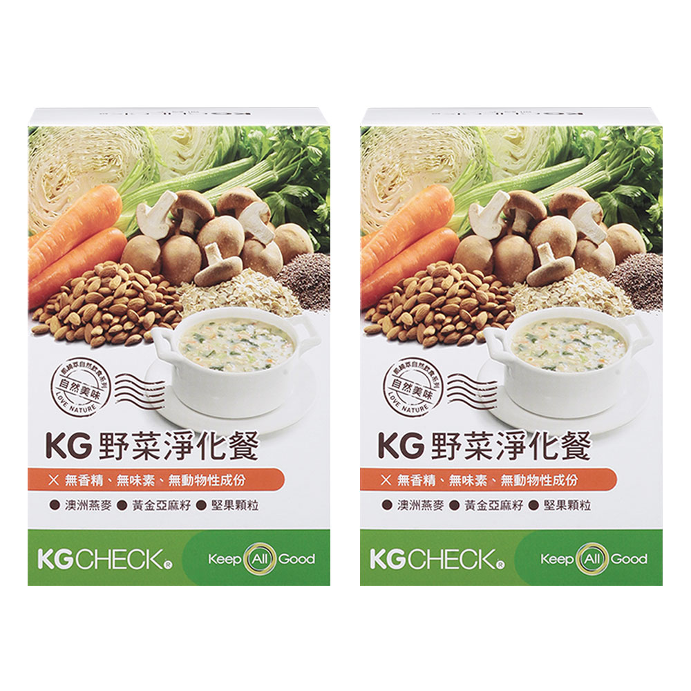 【KGCHECK凱綺萃】KG野菜淨化餐(6包/盒)x２盒