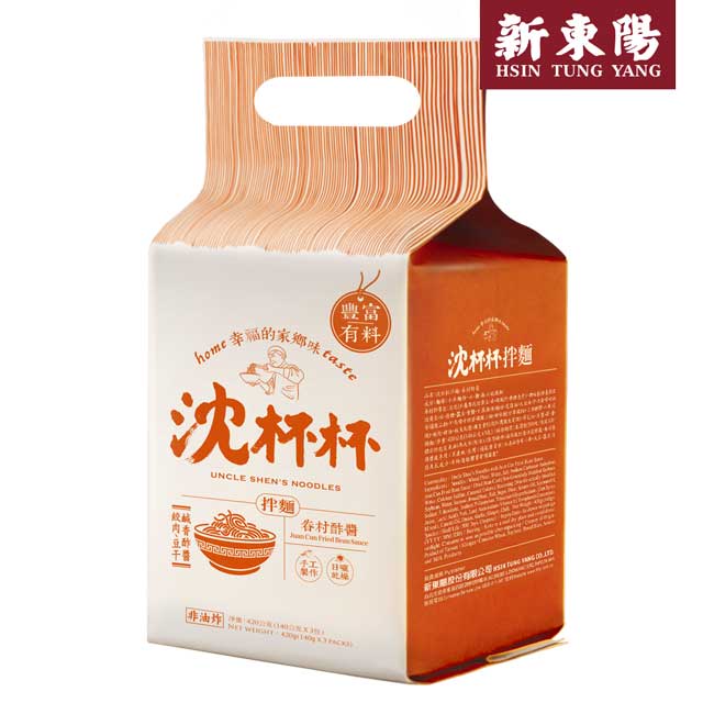 品 【新東陽】沈杯杯拌麵-眷村酢醬(140g*3包)x2