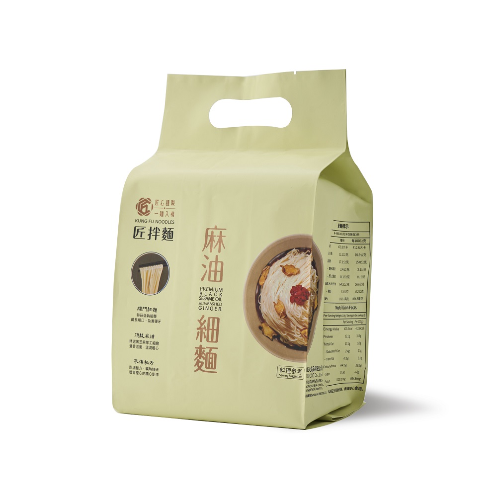 【大拙匠人】匠拌麵-麻油細麵(3入/袋)