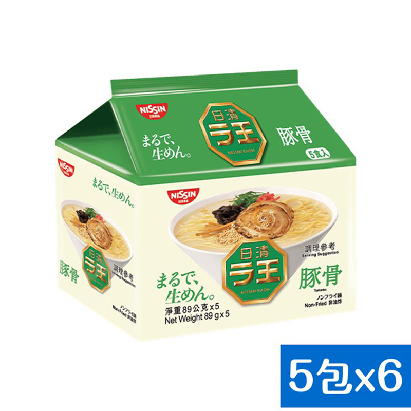 《日清》拉王豚骨味非油炸速食麵89g*30入/箱