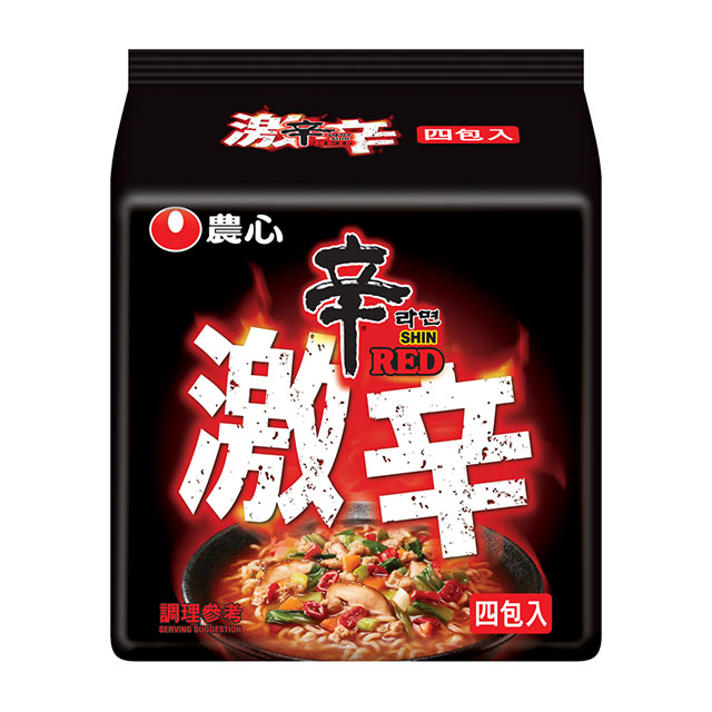 韓國農心 激辣辛拉麵4入(480g)