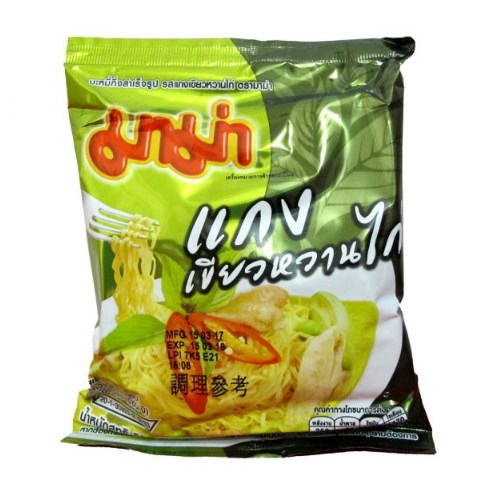 泰國MAMA雞肉綠咖哩風味麵 (55g*30包)