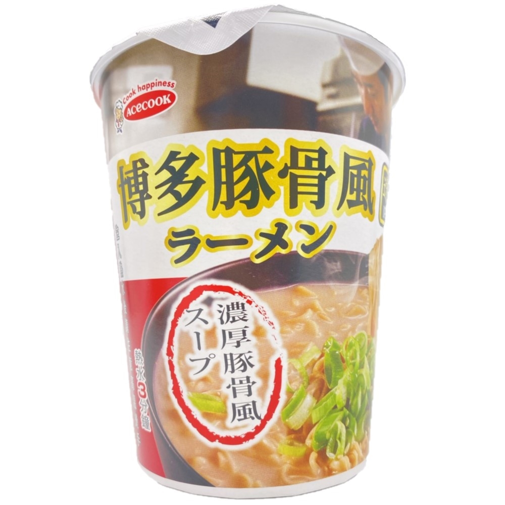 【Acecook】逸品杯麵-博多豚骨風味 73g x12碗(箱)