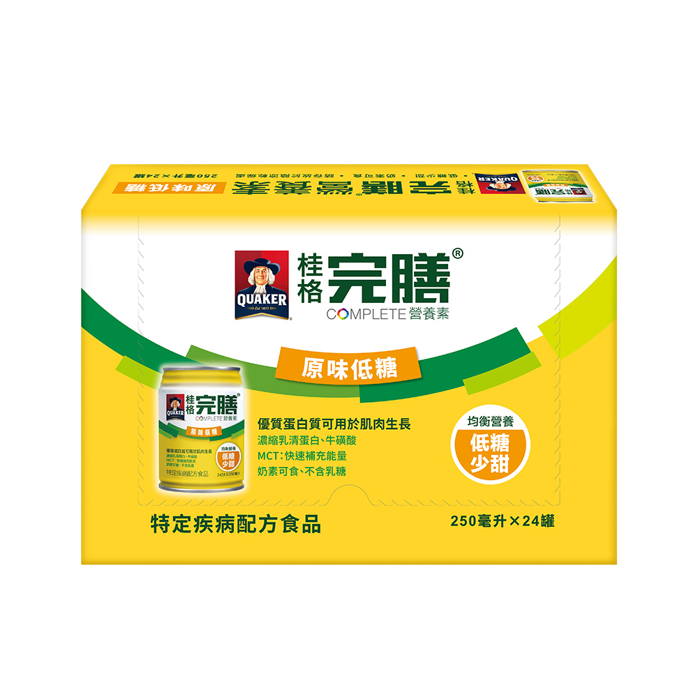 桂格完膳營養素含纖配方-原味少甜250ml×24入