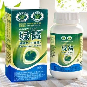 《台灣綠藻》綠寶小球藻(360粒/盒)