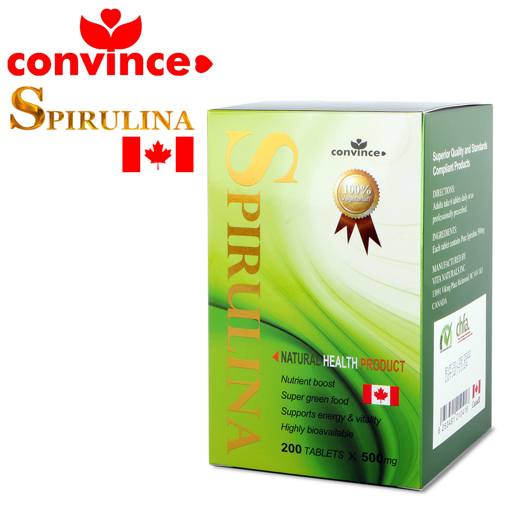 康心 螺旋藻(藍藻)錠片 Spirulina(200錠/罐)(全素)