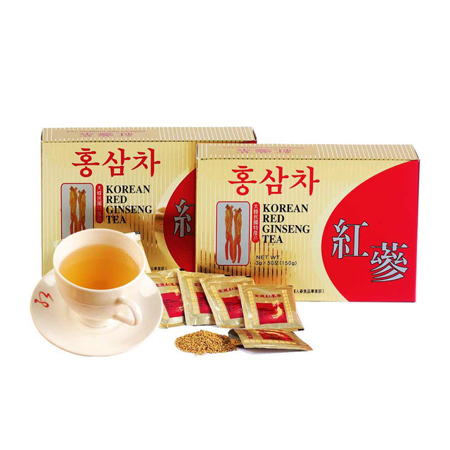 金蔘-6年根韓國高麗紅蔘茶(50包/盒 共2盒)