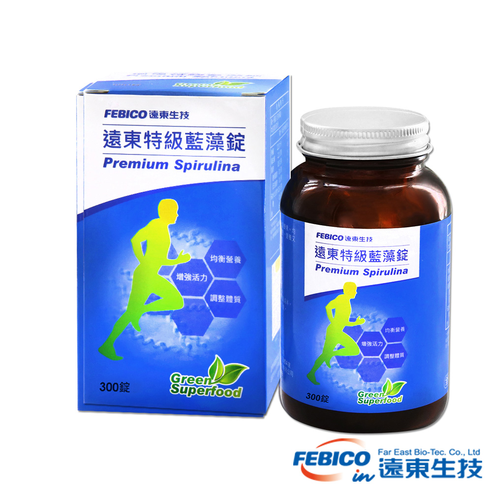 【遠東生技】特級藍藻錠(螺旋藻)200mg*300錠