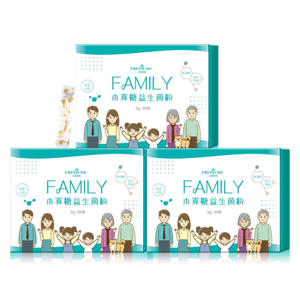 【大漢酵素】FAMILY木寡糖益生菌粉(2gx 30包/盒)(3件組)