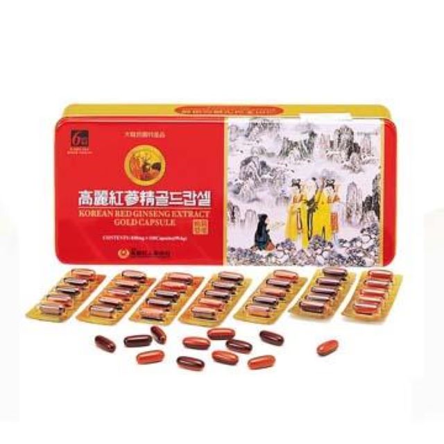 【金參】６年根高麗紅參鹿茸精膠囊830mg*120顆