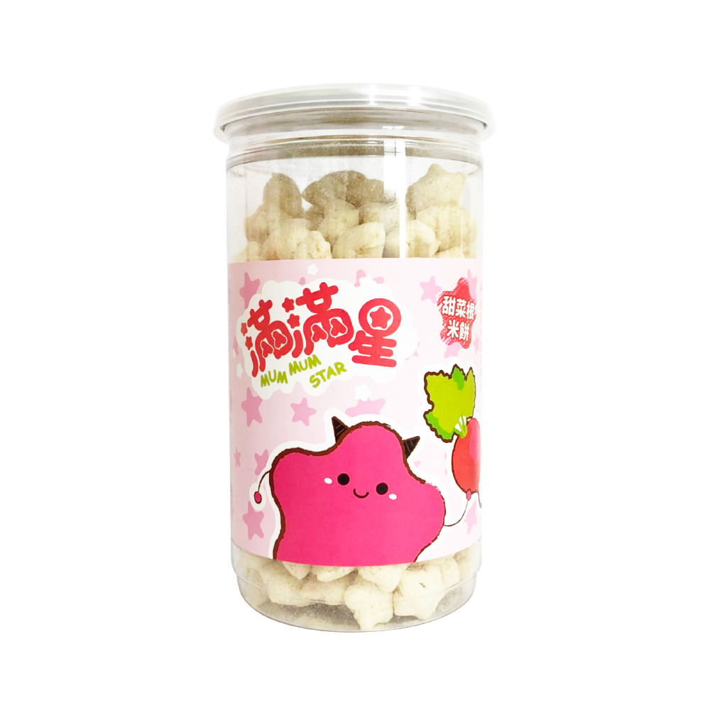 【飯友】甜菜根滿滿星米餅 40g/罐