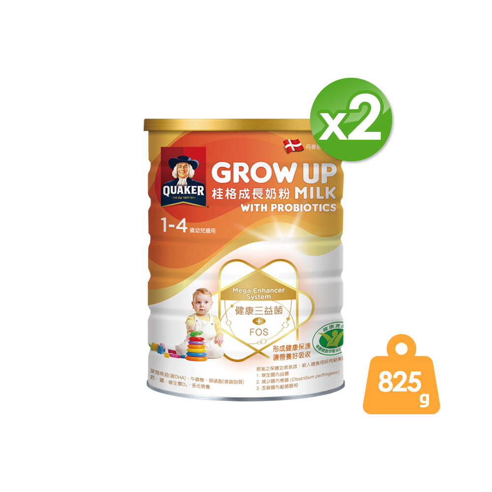 《桂格》三益菌成長奶粉(825g/罐)x2罐