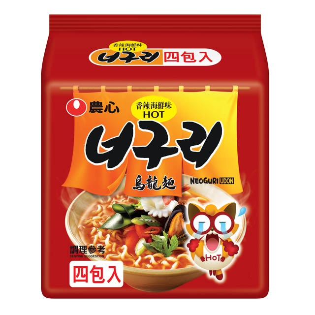 韓國農心香辣海鮮烏龍麵(4入)