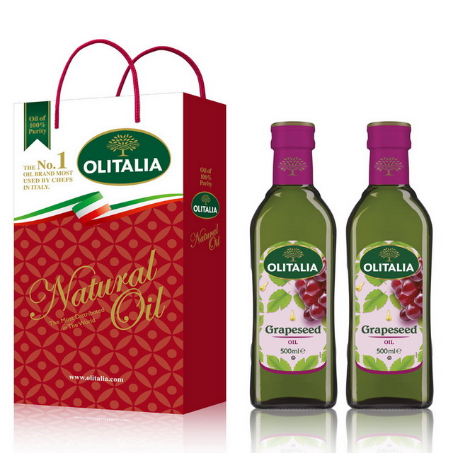 Olitalia奧利塔葡萄籽油禮盒組500mlx2瓶