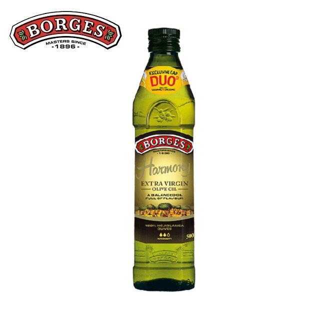 《西班牙BORGES》百格仕單一品種霍希布蘭卡Hojiblanca頂級橄欖油500ml