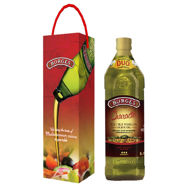 《西班牙BORGES》百格仕單一品種畢夸爾橄欖油1L 一入禮盒