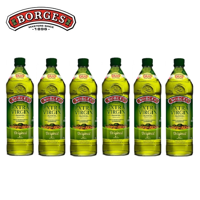 《西班牙BORGES》百格仕原味橄欖油1Lx6瓶