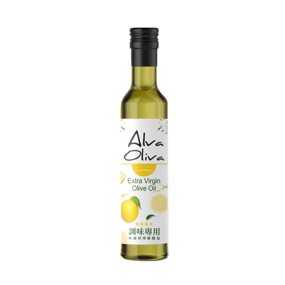 Alva Oliva艾娃橄欖－檸檬調味特級冷壓初榨橄欖油250ml