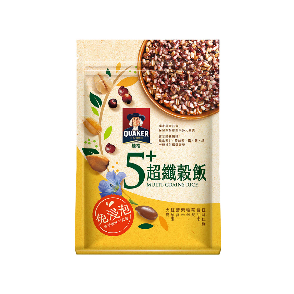 《桂格》免浸泡5+超纖穀飯1kgx2