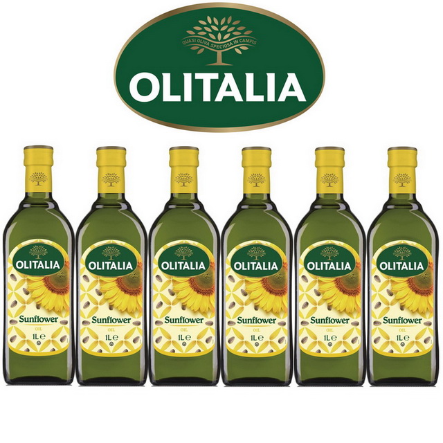 Olitalia奧利塔超值葵花油禮盒組(1000mlx6瓶)