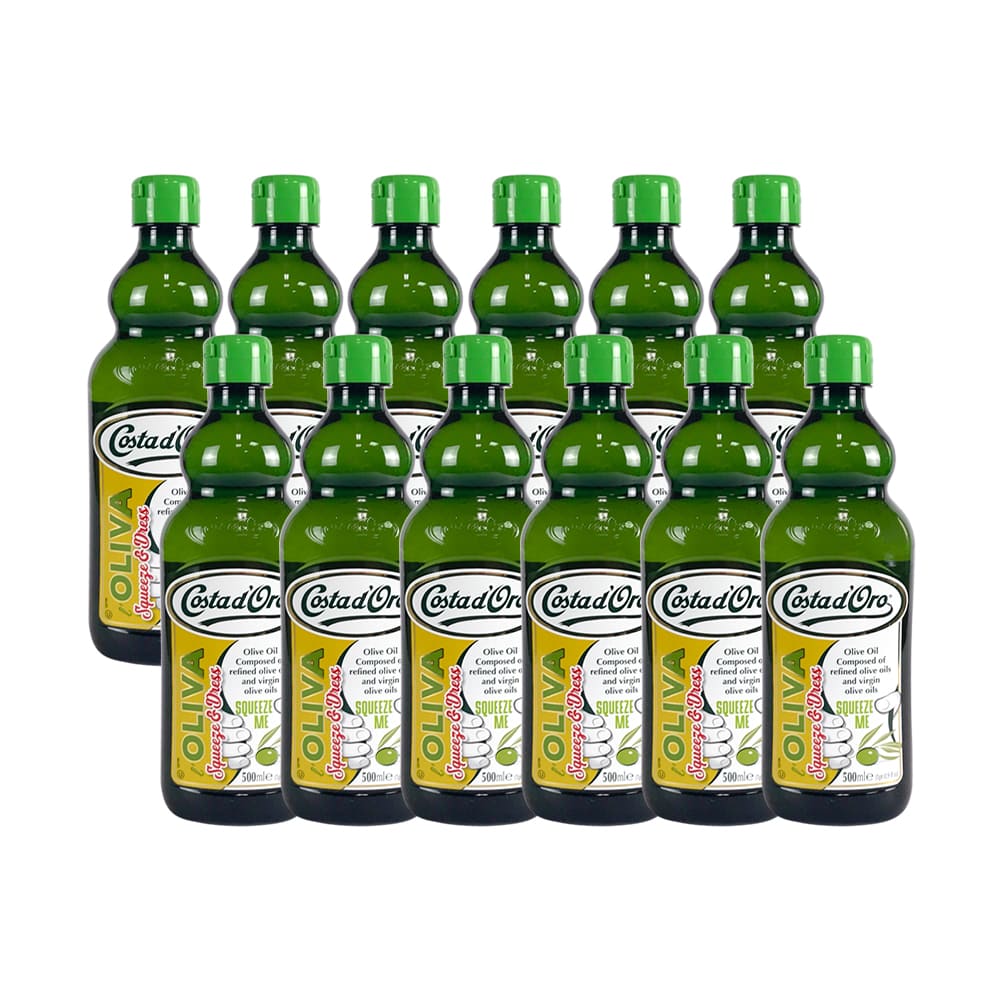 【Costa dOro 高士達】義大利原裝進口橄欖油_擠壓瓶(500ml*12入)