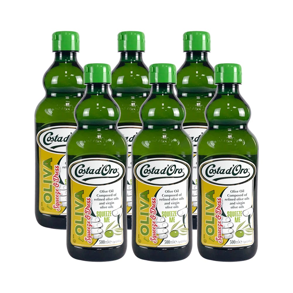 【Costa dOro 高士達】義大利原裝進口橄欖油_擠壓瓶500mlx6入