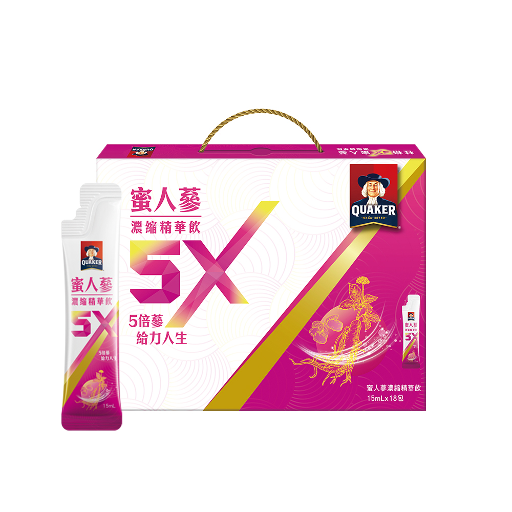 桂格5X蜜人蔘濃縮精華飲(15ml×18入)x6
