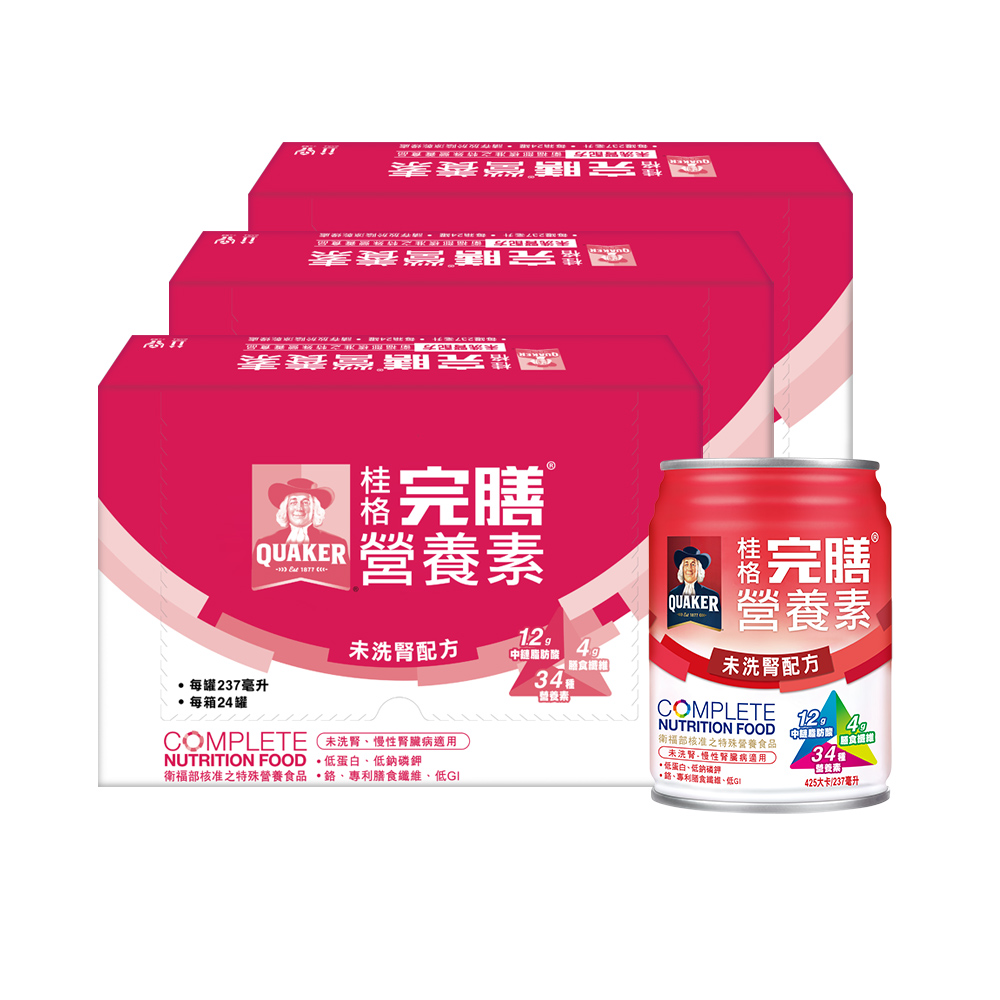 桂格完膳營養素 未洗腎病患適用配方 (237ml * 24入)x3