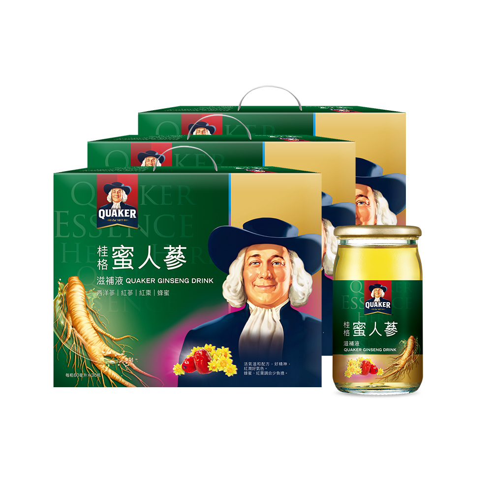 桂格 養氣蜜人參滋補液(60ml×30入)3盒