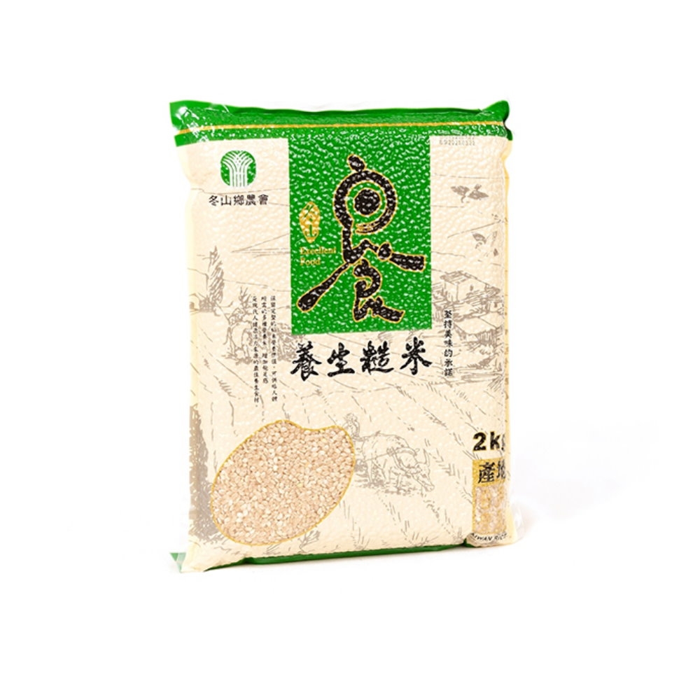 宜蘭冬山 養生糙米/2公斤x5包