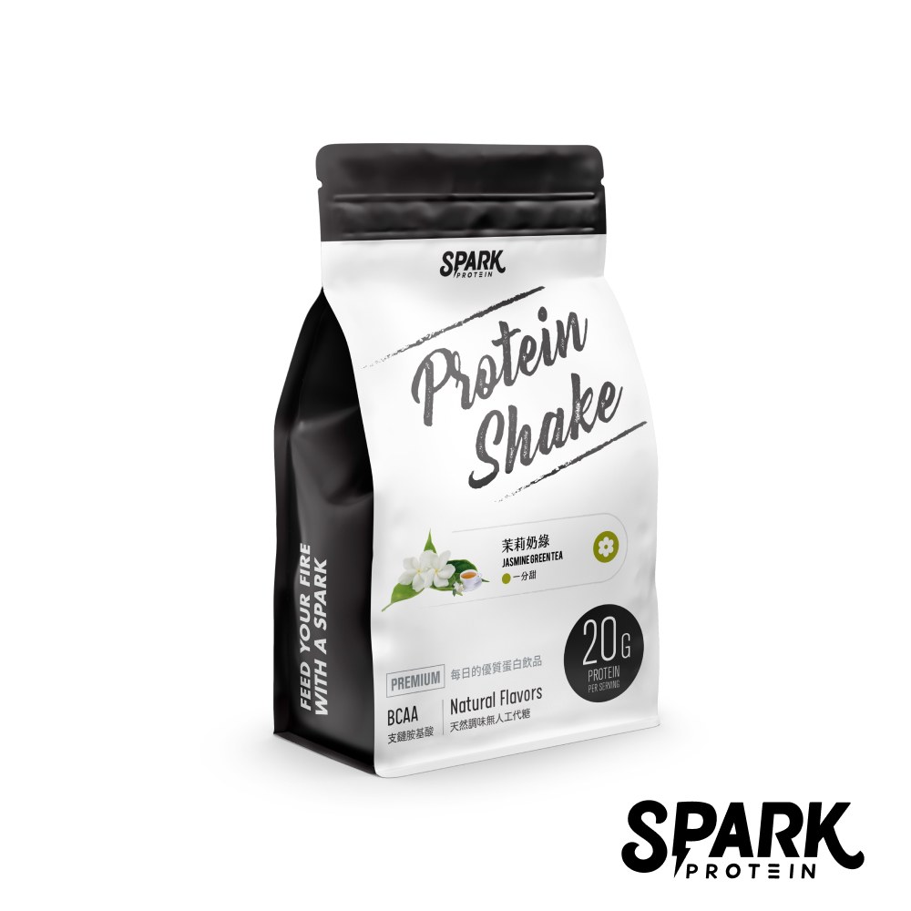 Spark Shake 高纖優蛋白飲 - 茉莉奶綠（1kg袋裝）- 一分甜