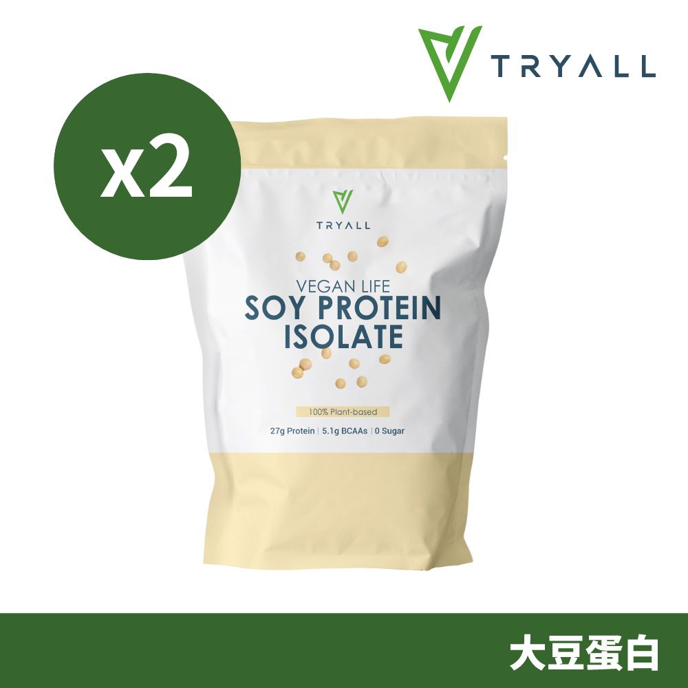 [臺灣 Tryall 分離大豆蛋白 (1kg/袋)X2