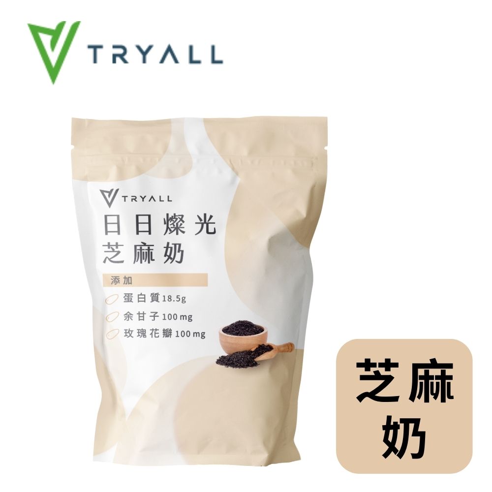 [台灣 Tryall 機能植物蛋白飲-日日燦光芝麻奶 (500g/袋)