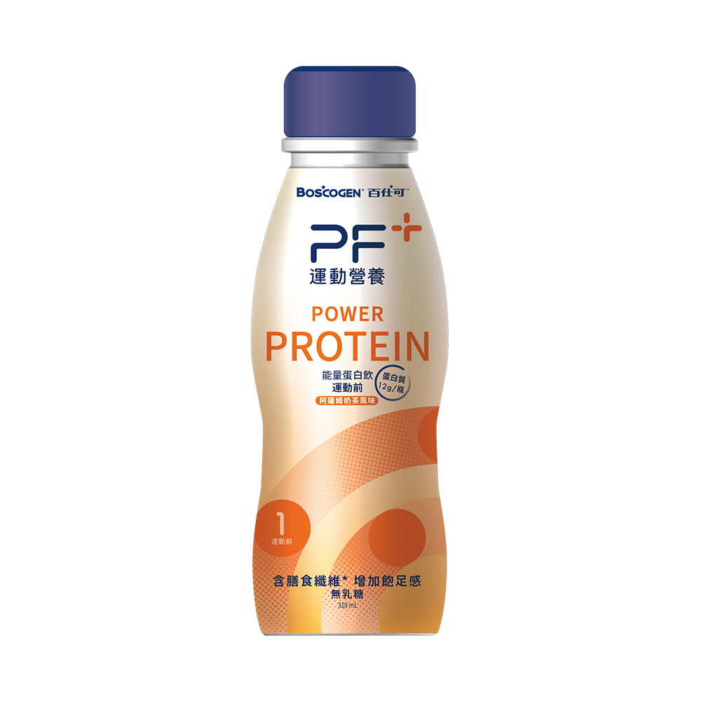 百仕可 PF+ 運動營養 能量蛋白飲(阿薩姆奶茶口味)310mLx3入