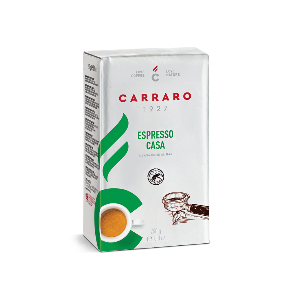 【Carraro】義式 ESPRESSO CASA 咖啡粉 (250g)