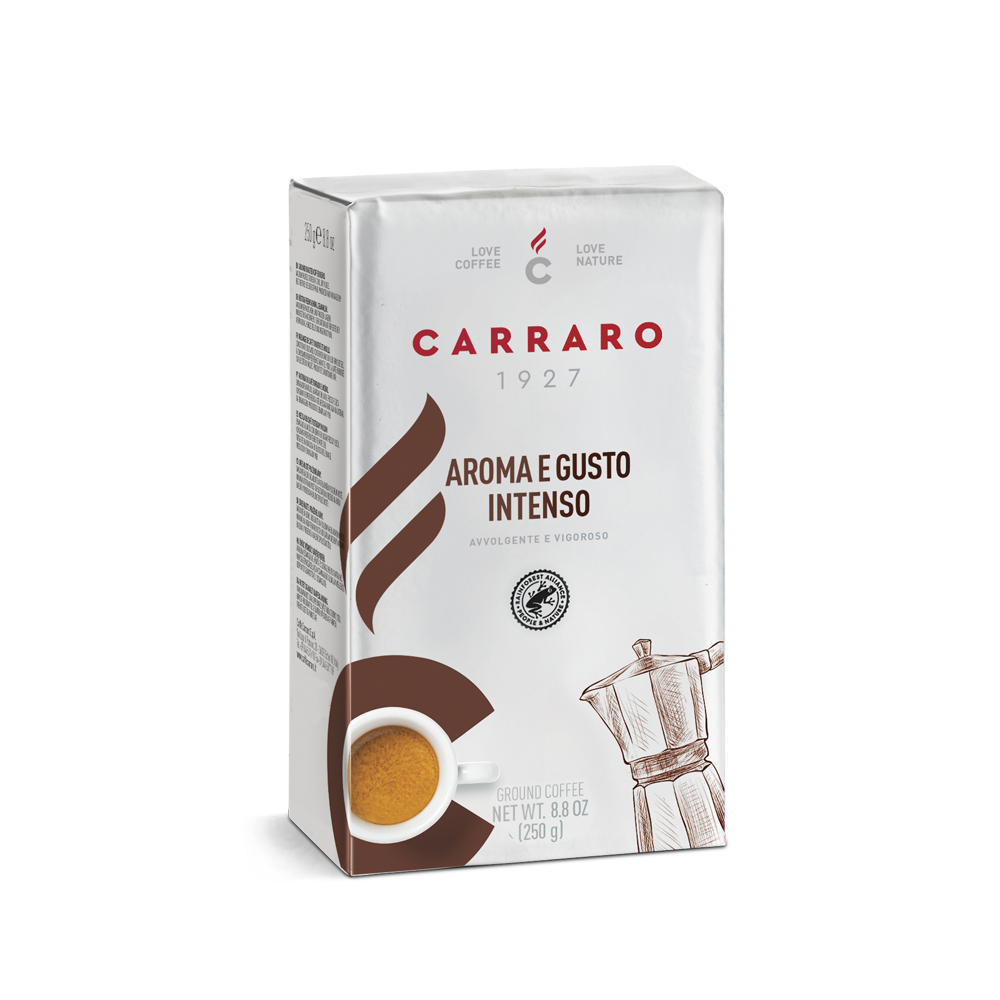 【Carraro】義大利 Aroma e Gusto Intenso 咖啡粉 (250g)