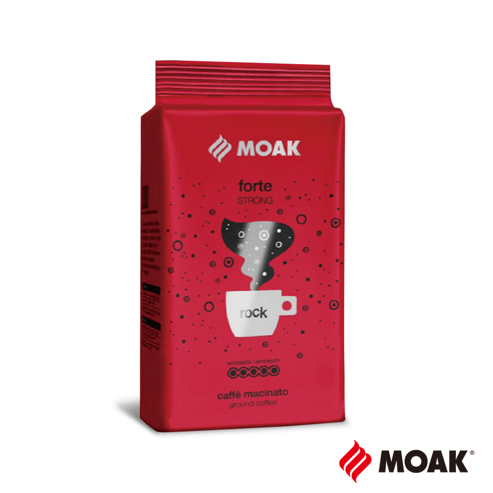 MOAK 義大利FORTE ROCK紅牌咖啡粉(250g/包)