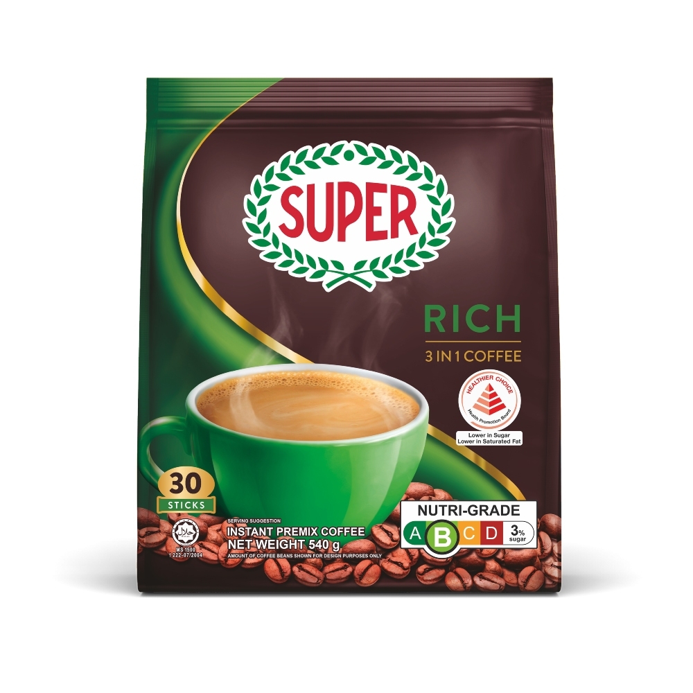 SUPER超級三合一特濃即溶咖啡18g30入